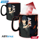Taza termica abystyle chainsaw man denki y aki 460ml